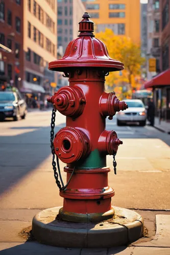 Write a poem about a vibrant street hydrant on a bustling city street.,fire hydrant,fire hydrants,hydrant,above-ground hydrant,water hydrant,under ground hydrant,standpipe,fire pump,gas lamp,gas cylin