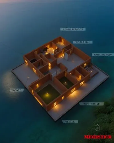 maldives mvr,3d rendering,military fort,artificial island,hashima,accommodation,development concept,ms island escape,condominium,floating islands,cube stilt houses,mansion,tankerton,lebar cm island,th