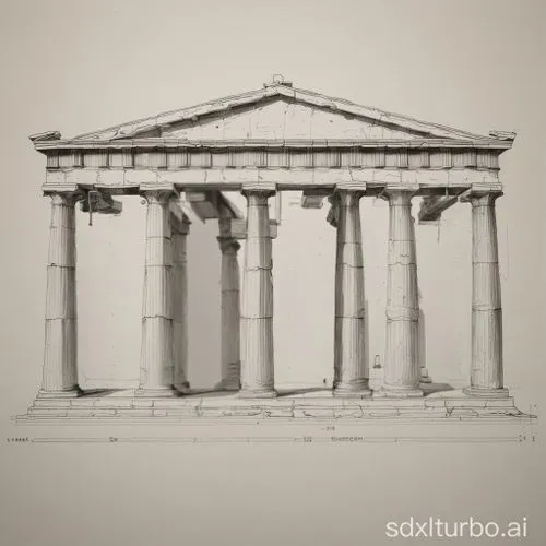 doric columns,erechtheion,capitolium,palladian,paestum,parthenon,entablature,glyptothek,the parthenon,doric,erechtheus,colonnaded,borromini,pediment,palladio,roman temple,columns,temple of diana,roman columns,zappeion