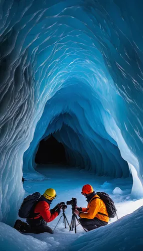 glacier cave,ice cave,gerlitz glacier,blue caves,blue cave,the blue caves,snow shelter,ice climbing,cave tour,grosser aletsch glacier,crevasse,caving,ski mountaineering,ice hotel,mountain rescue,lava cave,entrance glacier,mountaineers,morteratsch glacier,gorner glacier,Conceptual Art,Oil color,Oil Color 03