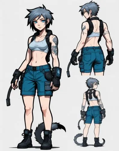 gaige,bulletgirl,revy,shimei,tomboys,machi