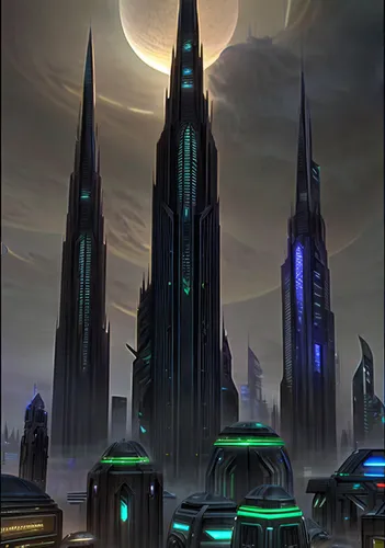 futuristic landscape,futuristic architecture,metropolis,ancient city,black city,city skyline,sci fiction illustration,futuristic art museum,sci fi,dystopian,sci - fi,sci-fi,fantasy city,concept art,cityscape,futuristic,city cities,scifi,city at night,space port