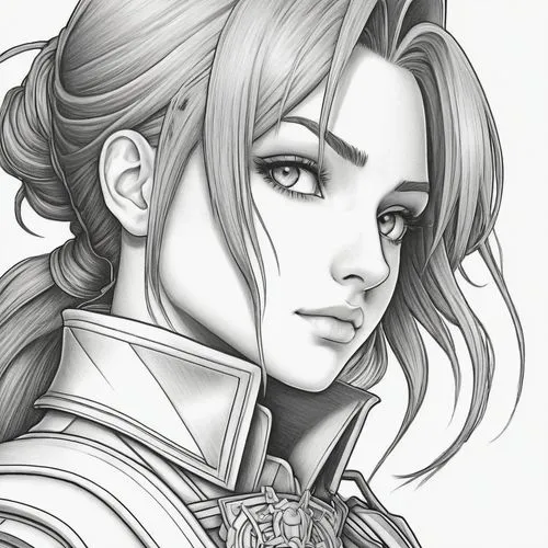 yuanji,xiahou,xuanwei,xufeng,diaochan,aerith,Illustration,Black and White,Black and White 27