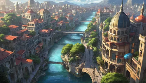 fantasy city,city moat,medieval town,ancient city,knight village,aurora village,new castle,skyscraper town,fantasy landscape,fantasy world,city cities,cityscape,spa town,riverside,escher village,city view,merida,citadel,muenster,old city,Conceptual Art,Fantasy,Fantasy 03