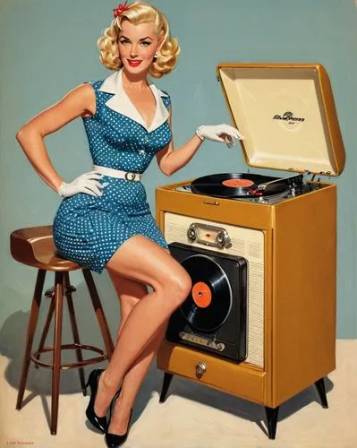 retro 1950's clip art,record player,retro pin up girl,retro women,fifties records,retro pin up girls,78rpm,pin-up,pin-up girl,pin ups,major appliance,vinyl records,thorens,pin-up model,pinup girl,pin up,retro woman,the phonograph,gramophone,pin up girl,Illustration,Retro,Retro 10