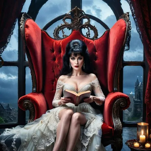 queen of hearts,dita von teese,gothic portrait,fantasy picture,katherina,elvira,Photography,General,Commercial