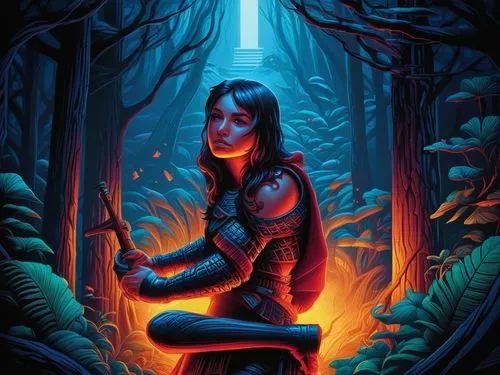 marceline,karai,mulan,sci fiction illustration,elektra,sithara,avatar,oscura,vector illustration,katniss,campfire,azula,digital illustration,game illustration,vidya,meditator,orona,echo,inara,duenas,Illustration,Realistic Fantasy,Realistic Fantasy 25