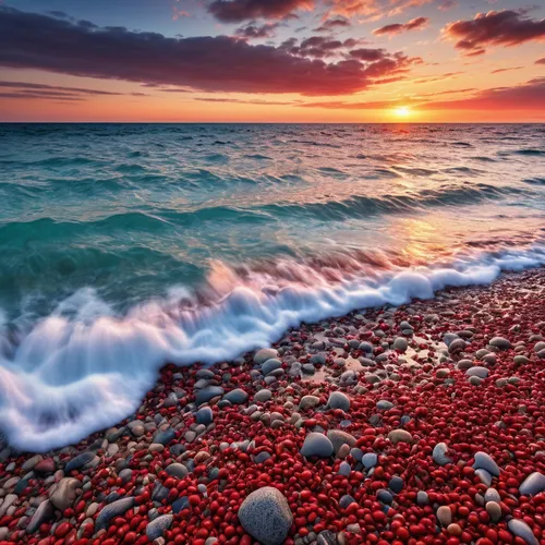 great lakes,rocky beach,lake superior,eastern black sea,seascape,balanced pebbles,red sea,baltic sea,colorful water,black sea,sea landscape,the baltic sea,lake michigan,splendid colors,red sand,full hd wallpaper,seascapes,seashore,beach landscape,caspian sea,Photography,General,Realistic