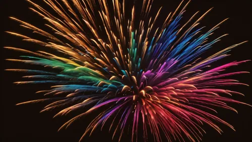 multi color Firework explosion, fire, water, element, crystal see through rainbow, magical symbol, black backdrop,fireworks background,fireworks art,firework,fireworks,pyrotechnic,seoul international 