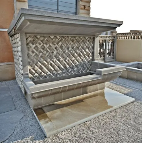 antique fountain.blasted stone.marble covering.marble motif.decorative marble elements.shaped marble pieces.,this stone fountain has a nice design,mikvah,stone fountain,water trough,decorative fountai