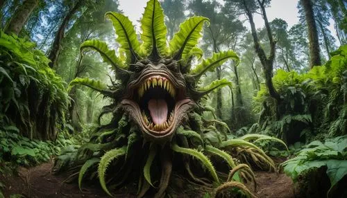 titan arum,forest dragon,nymphaeaceae,trumpet creepers,gorgonops,maguey worm,tree-rex,dragon's mouth orchid,green dragon vegetable,landmannahellir,medusa gorgon,dinosaur,hypericaceae,the ugly swamp,tyrannosaurus,dinosaruio,cuthulu,kraken,mandraki,carnivorous plant,Photography,General,Natural