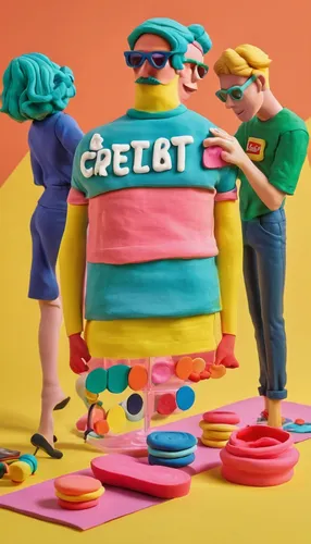 lego pastel,clay animation,cinema 4d,colored icing,game pieces,credit squeeze,clay figures,construction set toy,cutouts,construction paper,play-doh,3d figure,vector people,cereal,cranium,children toys,children is clothing,play dough,play doh,benetton,Unique,3D,Clay