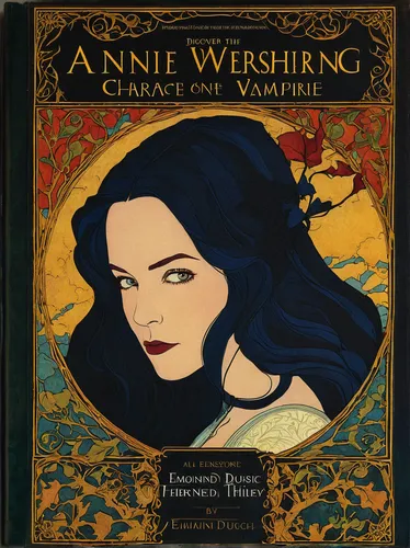 cd cover,vanessa (butterfly),jasmine virginia,vaisseau fantome,gramophone record,vaudeville,vampire woman,ethel barrymore - female,music book,cover,songbook,song book,art book,vamps,albums,scent of jasmine,vane,absinthe,jewel case,vanish,Illustration,Retro,Retro 17