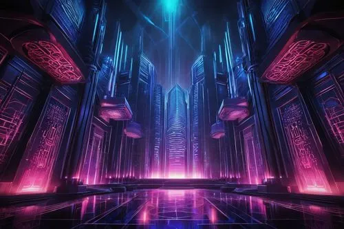 art deco background,3d background,metropolis,hall of the fallen,labyrinthian,cyberia,silico,tron,sanctum,cybercity,synth,coruscant,cybertron,art deco,cube background,xanadu,4k wallpaper,sulaco,futuristic landscape,portal,Illustration,Vector,Vector 16