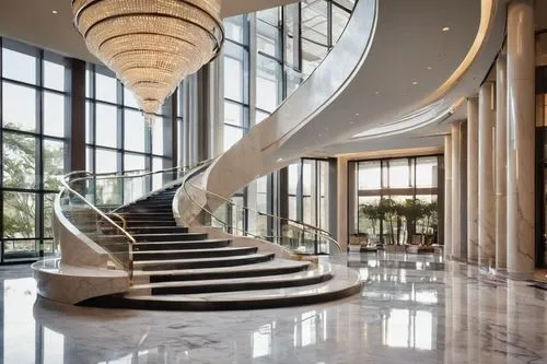 circular staircase,winding staircase,lobby,blavatnik,rotana,hotel lobby,foyer,largest hotel in dubai,spiral staircase,luxury home interior,staircase,luxury hotel,outside staircase,escaleras,habtoor,art deco,cochere,jumeirah,lebua,escala,Unique,Paper Cuts,Paper Cuts 06