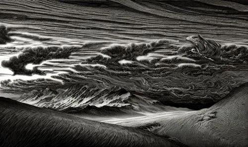 sand waves,shifting dunes,dune landscape,water waves,shifting dune,beach erosion,dune sea,erosion,mandelbulb,ocean waves,fossil dunes,japanese wave paper,moving dunes,japanese waves,topography,admer dune,dunes,sand dune,venus surface,crevasse,Art sketch,Art sketch,Fantasy