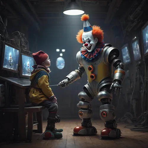 child's play,syndrome,ventriloquist,clowns,creepy clown,robotics,b3d,ronald,scary clown,it,horror clown,game art,concept art,game characters,robots,childhood friends,jack in the box,cg artwork,cinema 4d,kids illustration,Photography,Documentary Photography,Documentary Photography 22