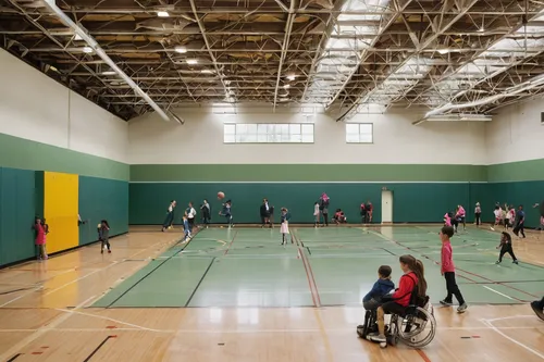 Describe the Eastside Regional Recreation Center as a vibrant and energetic place filled with excitement and endless activities for people of all ages.,indoor games and sports,indoor field hockey,disa