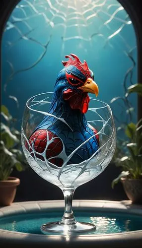 bird in bath,water fowl,water bird,schwimmvogel,aquatic bird,bird bath,betta fish,cocktail,cockerel,lensball,siamese fighting fish,red duck,fighting fish,diving bird,glass painting,cocktail with ice,martini glass,avian flu,3d crow,bath duck,Illustration,Retro,Retro 08