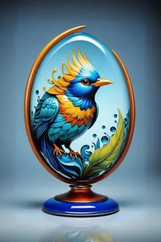 birds blue cut glass,glass painting,an ornamental bird,ornamental bird,lensball,glass ornament,blue and gold macaw,glass sphere,colorful glass,bird painting,yard globe,blue bird,glass yard ornament,bl