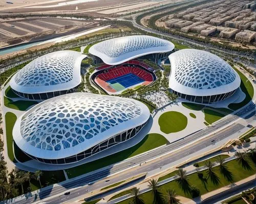 abu dhabi,kaust,tianjin,etfe,kunshan,shanghai disney,dhabi,zhengzhou,esteqlal,aldar,futuristic art museum,stadium falcon,qlizabeth olympic park,odomes,futuristic architecture,skolkovo,yinchuan,ashgabat,dalian,domes,Photography,General,Realistic