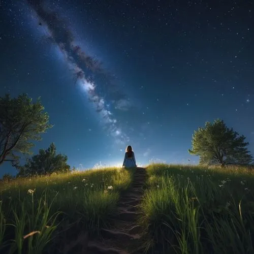 the milky way,astronomy,milky way,the mystical path,astronomer,the night sky,astronomical,the path,lactea,starry sky,night sky,perseid,lone tree,stargazer,lost in space,nightsky,the universe,heavenly ladder,night image,runaway star,Photography,General,Realistic