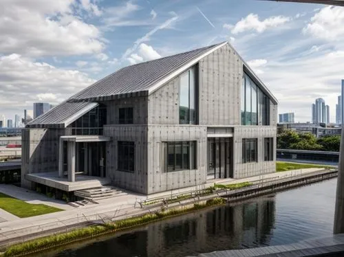 autostadt wolfsburg,modern architecture,aqua studio,cube stilt houses,house by the water,archidaily,suzhou,rotterdam,kirrarchitecture,glass facade,metal cladding,santiago calatrava,contemporary,asian 