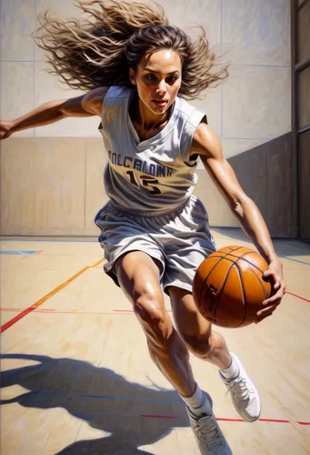 realistic detailed face playing basket ball,woman's basketball,women's basketball,sprint woman,basketball player,girls basketball,outdoor basketball,basketball,wall & ball sports,sports uniform,sports