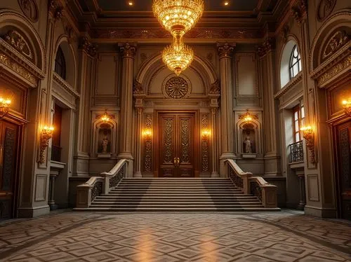 entrance hall,teylers,hallway,royal interior,foyer,ornate room,corridor,entranceway,hall of the fallen,rudolfinum,europe palace,hall,ballroom,enfilade,riksdag,ornate,concertgebouw,mikhailovsky,kungligahallen,corridors,Photography,General,Realistic