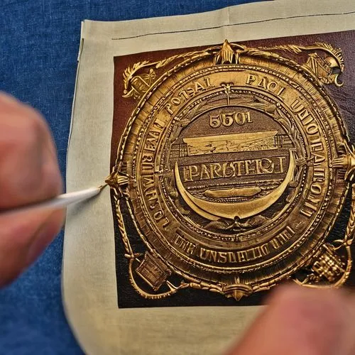 photoengraving,commemorative medal,embossing,silk labels,denim stitched labels,br badge,Photography,General,Realistic