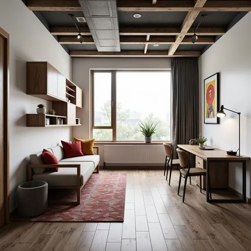 loft,modern room,rovere,velux,scandinavian style,sky apartment,appartement,hardwood floors,contemporary decor,interior modern design,danish room,apartment,home interior,livingroom,modern decor,lofts,wooden beams,an apartment,wooden floor,concrete ceiling