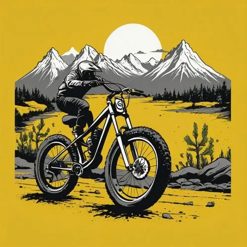 mountain bike,mountainbike,ofo,mtb,mountain biking,bici,threadless,bicyclist,enduro,scrambler,bicycle,bmx,bicicleta,solotrek,dirtbike,bikes,biking,bike pop art,bicycling,bike,Illustration,American Style,American Style 14