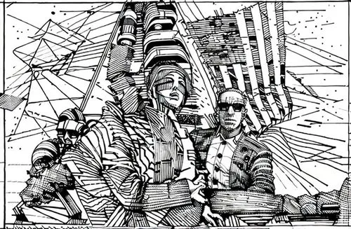 wireframe,wireframe graphics,archigram,deconstructivism,macpaint,deconstructivist,biomechanical,ironworker,megastructures,pataphysics,nevelson,stereograms,constructs,cybernetics,tensegrity,ligeti,clot