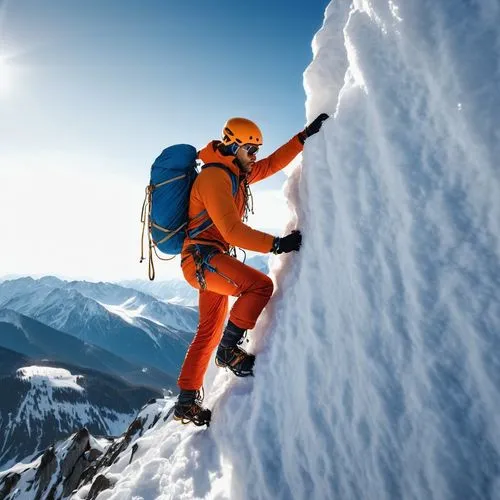 ski mountaineering,ice climbing,alpine climbing,avalanche protection,mountain rescue,ski touring,climbing equipment,mountaineering,climbing helmet,mountain climber,snow cornice,sport climbing,mountain guide,mountaineer,climbing to the top,sport climbing helmets,climbing slippery pole,climbing helmets,alpine skiing,rock-climbing equipment,Photography,General,Realistic