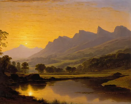 mountain scene,river landscape,mountain landscape,robert duncanson,mountainous landscape,landscape,view of the mountains,mountain sunrise,panoramic landscape,rural landscape,the landscape of the mountains,tasmania,landscape background,sognefjord,fjords,idyll,farm landscape,coastal landscape,glencoe,landscape with sea,Art,Classical Oil Painting,Classical Oil Painting 41