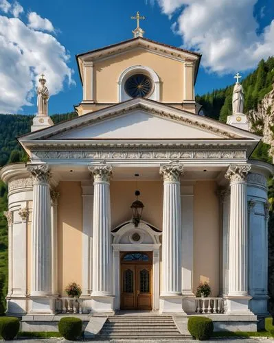 chiesa,cantacuzino,pilgrimage chapel,baroque monastery church,palladio,merano,Photography,General,Realistic