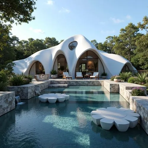 roof domes,pool house,mustique,earthship,florida home,luxury home