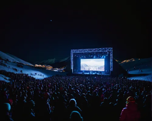 concert at Rock the Pistes,concert venue,concert stage,amphitheater,concert crowd,amphitheatre,waldbühne,music venue,olympia ski stadium,garmisch partenkirchen ski stadium,concert hall,open air theatr