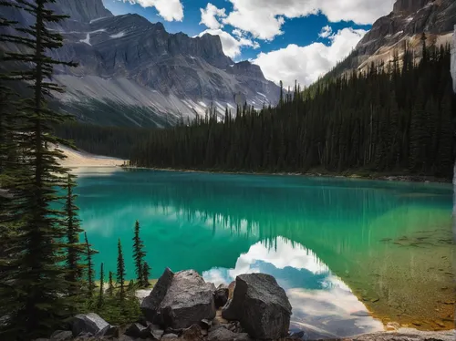 moraine lake,lake moraine,emerald lake,canadian rockies,lake louise,banff national park,jasper national park,maligne lake,glacial lake,banff alberta,bow lake,heaven lake,alpine lake,two jack lake,alberta,banff,beautiful lake,moraine,peyto lake,landscape background,Conceptual Art,Oil color,Oil Color 01