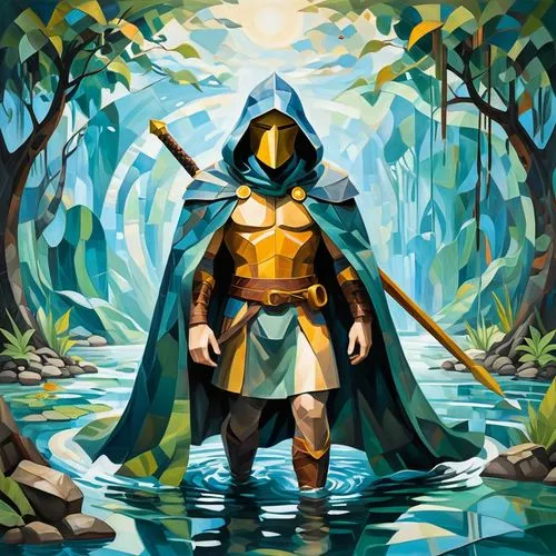 the wanderer,world digital painting,carphedon,eriador,adventurer,paladin,forest man,atlantean,vector art,sorceror,isador,aa,glorfindel,riverman,lombardic,fjord,lone warrior,fantasy warrior,aegon,anwander,Art,Artistic Painting,Artistic Painting 45