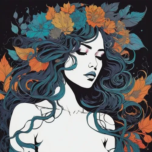 diwata,persephone,naiad,maenads,amphitrite,fairie,Illustration,Paper based,Paper Based 19