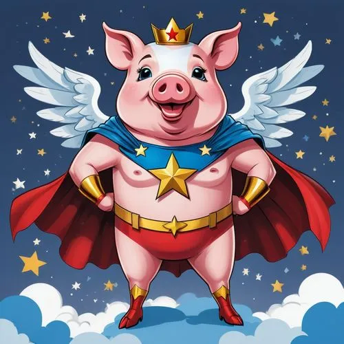 cartoon pig,superted,mcdull,pignataro,pignero,kawaii pig,Unique,Design,Infographics