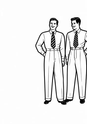 retro 1950's clip art,salarymen,tailors,businesspeople,tailcoats,tailoring,Design Sketch,Design Sketch,Rough Outline