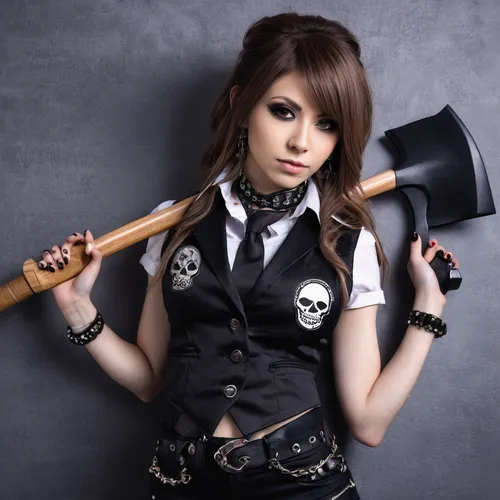 lindsey stirling,gothic style,gothic fashion,steampunk,skull and crossbones,gothic,gothic woman,skillet,cosplay image,gothic portrait,jolly roger,rocker,beautiful girls with katana,skull and cross bones,mikuru asahina,goth,cosplayer,skull bones,anime japanese clothing,catrina calavera,Photography,General,Natural