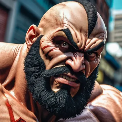 zangief,heihachi,sagat,kratos,vaas,gamagori,siberut,dujarric,ryu,baraka,gotoku,akuma,bukom,yogiji,goro,barret,daivari,nappa,riki,ryokuken,Photography,General,Realistic