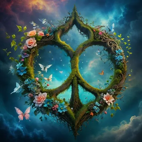 triquetra,celtic tree,tree of life,qabalah,wind rose,imbolc,mother earth,wreath of flowers,elven flower,blooming wreath,spirlea,spring equinox,beltane,flower of life,ecopeace,tuatha,pentacle,ostara,peace rose,esoteric symbol,Photography,General,Fantasy