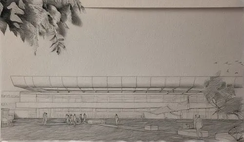 dibujo a lapiz, con sombras,a drawing is hanging in front of a wall,mestalla,bernabeu,stadiums,molineux,football stadium,budokan,Design Sketch,Design Sketch,Pencil