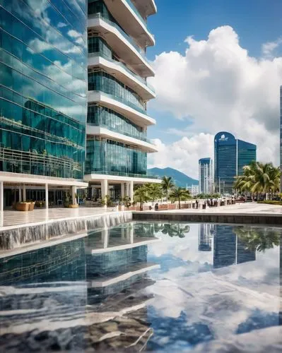 hotel barcelona city and coast,condado,las olas suites,vdara,cityplace,jaragua,glass facade,acapulco,brickell,penthouses,glass facades,waikiki,infinity swimming pool,honolulu,waterplace,vedado,waterview,escala,interlace,reflecting pool,Unique,3D,Panoramic