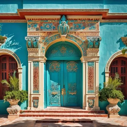 blue doors,puertas,colorful facade,entrada,chucun,palmilla,djerba,hacienda,nicaraguan cordoba,peranakan,casa,trinidad cuba old house,jerba,barretos,oranjestad,front door,portal,blue door,peranakans,puerta,Illustration,Vector,Vector 21