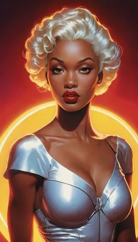 ororo,lilandra,afrofuturism,mesmero,cassaday,amora,mckelvie,allura,wildstorm,ventress,african american woman,negress,dazzler,marylyn monroe - female,womanism,korana,palmiotti,laureline,nichelle,toccara,Conceptual Art,Fantasy,Fantasy 07